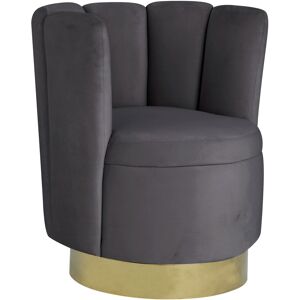 Best Master Furniture Ellis Upholstered Swivel Accent Chair - Gray