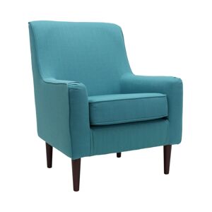 Foxhill Trading Laura Mid-Century Armed Lounge Chair - Baby Blue
