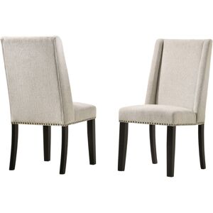 Carolina Classics Zoe Upholstered Dining Chair, Set of 2 - Beige