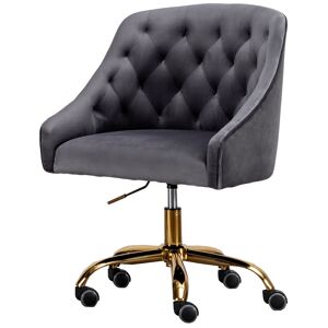 Best Master Furniture Swivel Task Chair with Base - Dark Gray