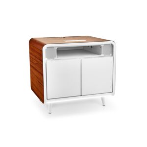 Sobro Smart Storage Side Table with Cooling Drawer - White/Wood