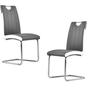 Best Master Furniture Bono Upholstered Modern Side Chairs, Set of 2 - Gray