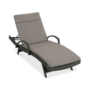 Noble House Baja Outdoor Chaise Lounge - Grey