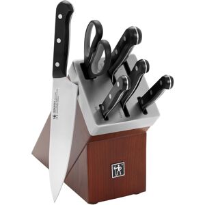 J.a. Henckels Solution 7-Piece Self-Sharpening Knife Block Set - Brown