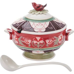 Fitz and Floyd Chalet Soup Tureen with Ladle, Set of 2 - Assorted