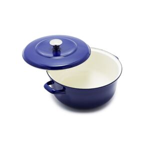 Merten & Storck Enameled Iron 7-Quart 1873 Dutch Oven - Cobalt Blue