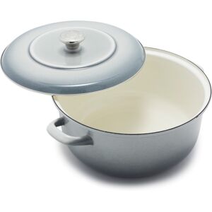 Merten & Storck Enameled Iron 7-Quart 1873 Dutch Oven - Cloud Gray