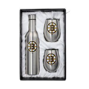 Memory Company Boston Bruins 28 oz Stainless Steel Bottle and 12 oz Tumblers Set - Silver