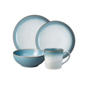 Denby Azure Haze 16-pc Coupe Dinnerware Set, Service for 4 - Turquoise/aqua