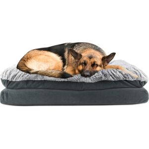 Arlee Home Fashions Arlee Pillow Topper Rectangle Pet Dog Bed - Gray