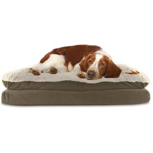 Arlee Home Fashions Arlee Pillow Topper Rectangle Pet Dog Bed - Brown