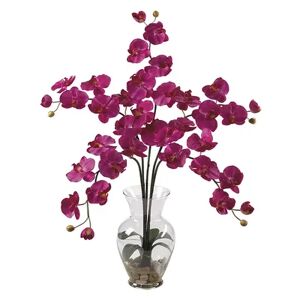 nearly natural Liquid Illusion Silk Phalaenopsis Orchid Floral Arrangement, Multicolor
