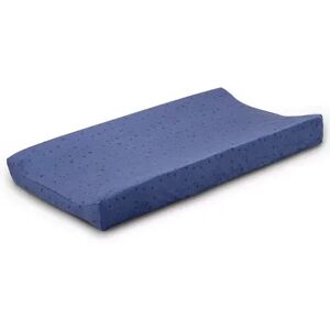 The Peanutshell Moonlight Blue Infant Changing Pad Cover
