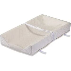 LA Baby Jacquard 3-Sided Changing Pad, White, Medium