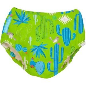 Charlie Banana Reusable Swim Diaper, Cactus Verde, Medium