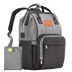 KeaBabies Original Diaper Backpack Bag, Multi Functional Water-resistant Baby Diaper Bags for Moms & Dads, Grey