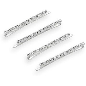 Crystal Allure Bobby Pin Set, White