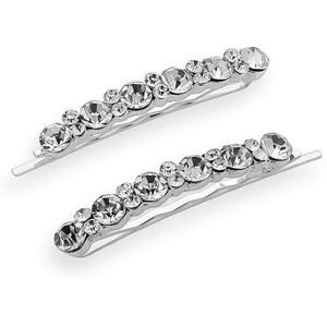 Crystal Allure Bobby Pin Set, White