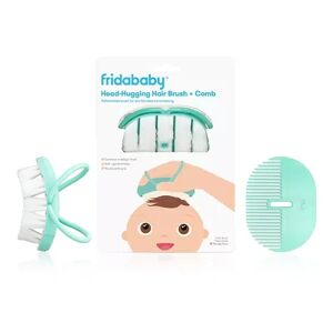 Fridababy Baby Head-Hugging Hair Brush & Styling Comb Set, Multicolor