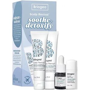 Briogeo Scalp Revival Soothe + Detoxify Travel Set for Dry Itchy, Oily Scalp, Multicolor