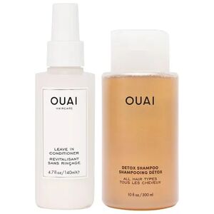 OUAI Detox Shampoo & Leave in Conditioner Hair Set, Multicolor