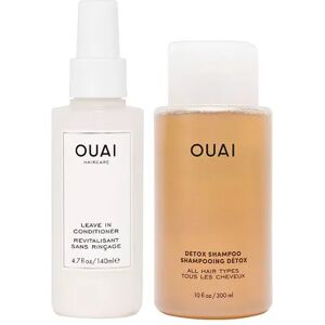 OUAI Detox Shampoo & Leave in Conditioner Hair Set, Multicolor