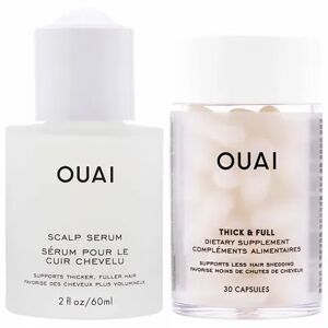 OUAI Hydrating Scalp Serum & Supplements Set for Healthy, Fuller Looking Hair, Multicolor