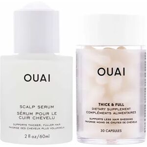 OUAI Hydrating Scalp Serum & Supplements Set for Healthy, Fuller Looking Hair, Multicolor