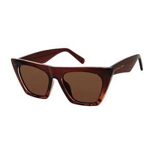 Privé Revaux Victoria Mini Sunglasses, Dark Brown