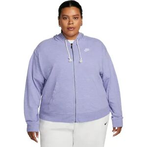 Nike Plus Size Nike Sportswear Gym Vintage Full-Zip Hoodie, Women's, Size: 2XL, Purple