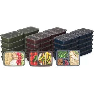 Bentgo Prep Rich Shades Collection 60-Piece Meal Prep Kit, Multicolor