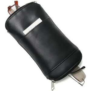 Royce Leather Deluxe Double Eyeglass Case, Black