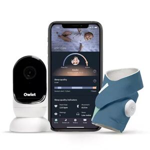 Owlet Dream Duo Sock Baby Monitor and Camera, Blue