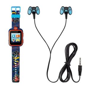 PlayZoom 2 Kids' Gamer Print Smart Watch & Earbuds Set, Blue, Large