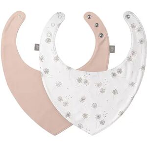 Baby Girl goumi 2-Pack Organic Cotton Blend Reversible Bandana Bibs, Multicolor