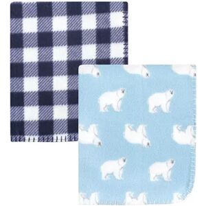 Hudson Baby Infant Boy Fleece Blankets, Polar Bear, One Size, Brt Blue