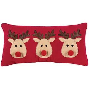 C&F Home Reindeer Games Christmas Throw Pillow, Red, 10X20