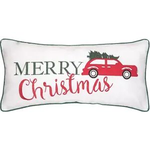 C&F Home Holiday Car Christmas Throw Pillow, Red, 12X24