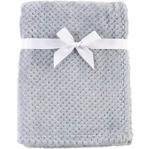Hudson Baby Infant Plush Waffle Blanket, Gray, One Size, Grey