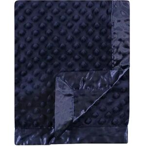 Hudson Baby Unisex Baby Plush Mink Blanket, Navy, One Size, Brt Blue