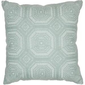 Mina Victory Crochet Tiles Throw Pillow, Multicolor, 18X18