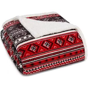 Eddie Bauer Classic Fair Isle Blanket, Black, King