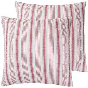 Levtex Home 2-pack Camden Euro Sham Set, Red