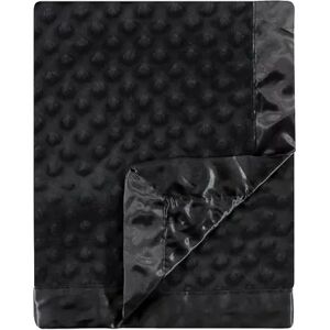 Hudson Baby Unisex Baby Plush Mink Blanket, Black, One Size, Grey