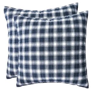 Levtex Home 2-pack Lodge Euro Sham Set, Blue