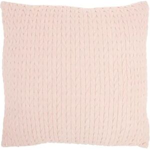 Mina Victory Quilted Chevron Throw Pillow, Light Pink, 18X18