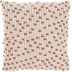 Mina Victory Loop Dots Aqua Throw Pillow, Orange, 14X20