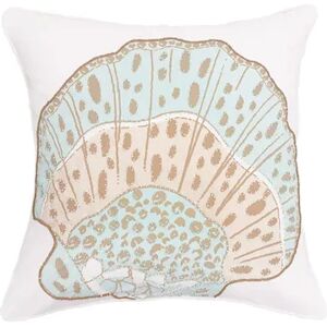 C&F Home Amber Sands Seashell Throw Pillow, Brown, 18X18