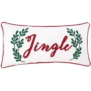 C&F Home Jingle Sprig Christmas Throw Pillow, Red, 12X24