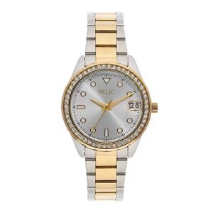 Relic by Fossil Women's Relic by Fossil Tabitha Crystal Two Tone Watch, Size: Small, Multicolor